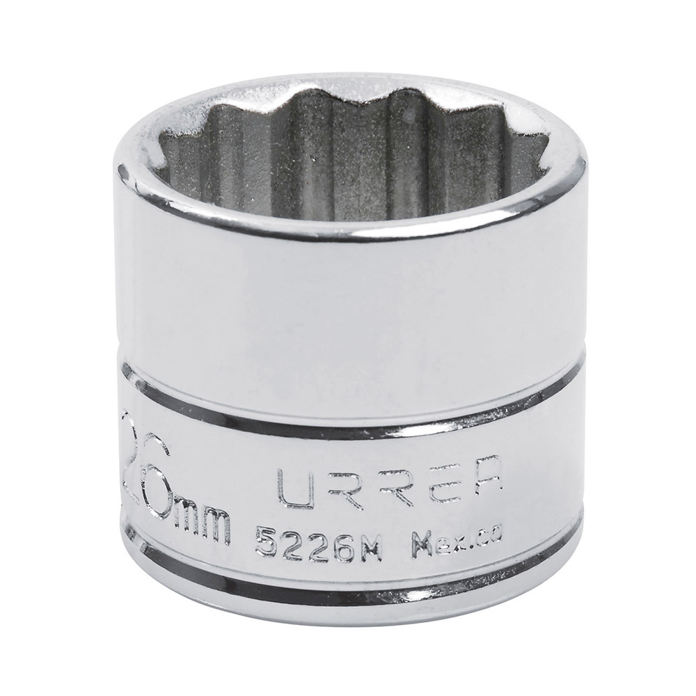 URREA DADO 3/8 CORTO 12 PTAS  26MM5226M