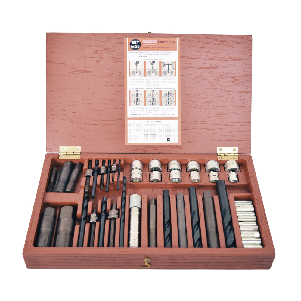 RIDGID EXTRACTOR D/TORNILLOS  Y TUBO 25 JGO25PZ