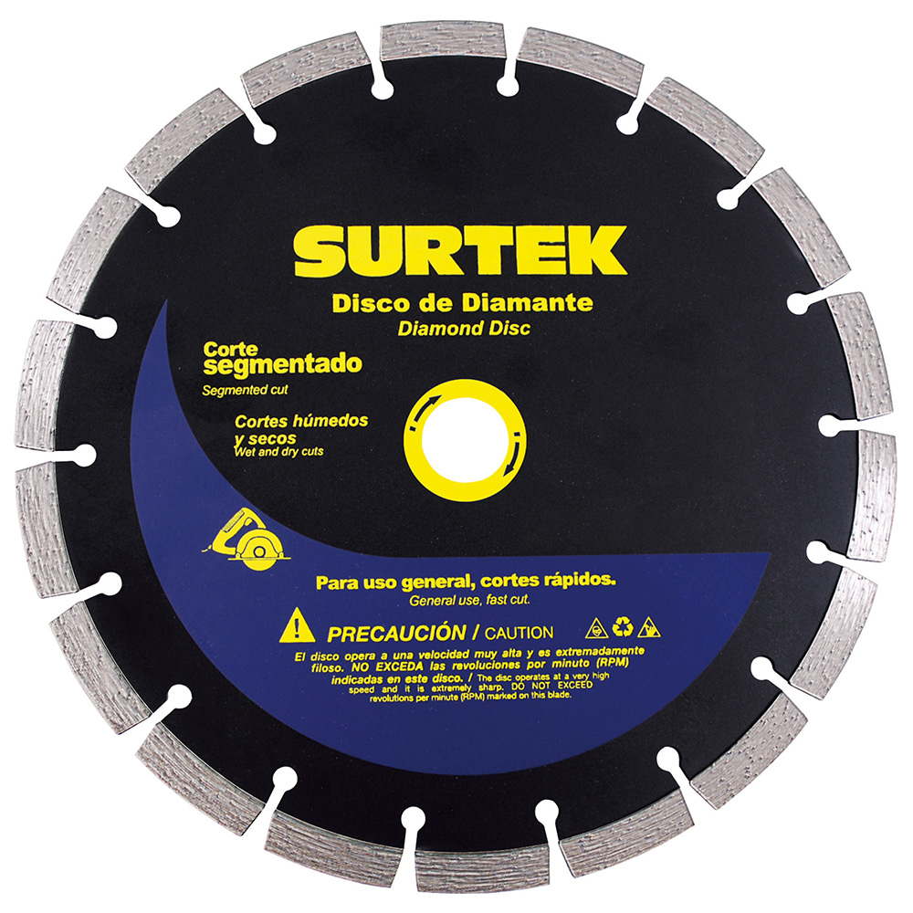 SURTEK DISCO DIAMANTE CTE SEGMENTADO4" 123471