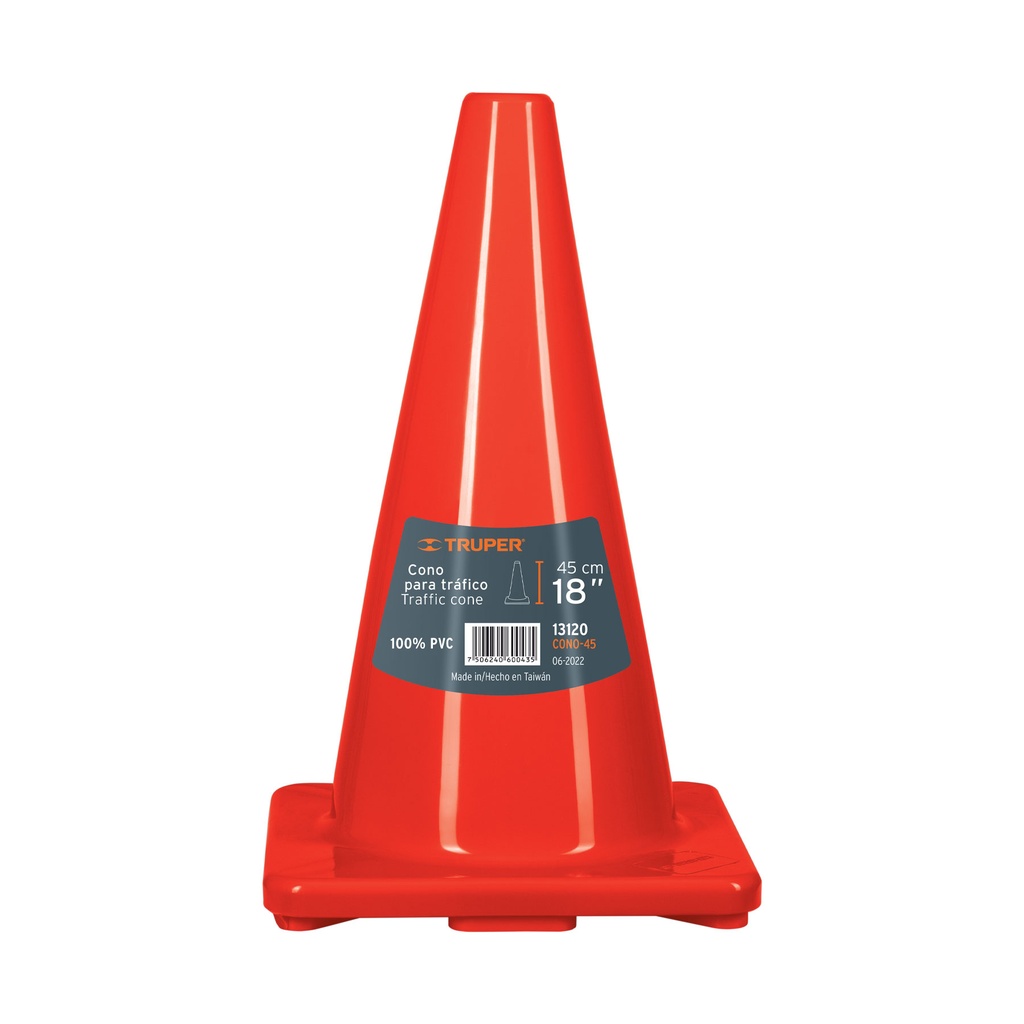 TRUPER CONO DE SEGURIDAD      45CM NJA S/REFLEJANTE