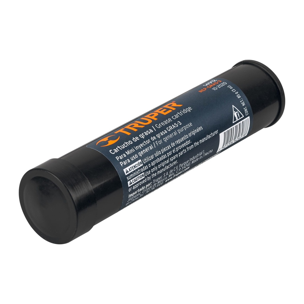 TRUPER CARTUCHO REP-GRAS-3 REPUESTO C/GRASA GRA-3 3OZ