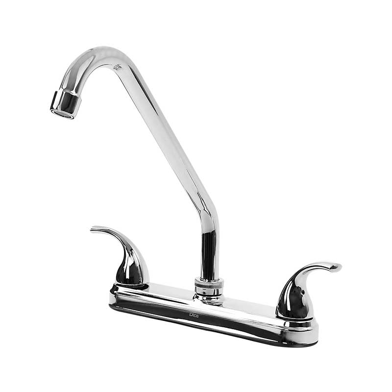 DICA MEZCLADORA P/FREGADERO   CROMO 8" CUB MAN PALANCA 4329