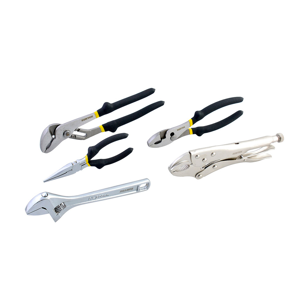 SURTEK JGO 4 PINZAS Y 1 AJUSTABLE