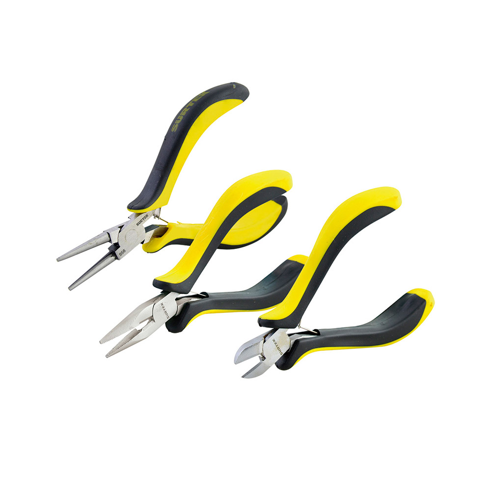 SURTEK 3 MINI-PINZAS DE 4 PLG