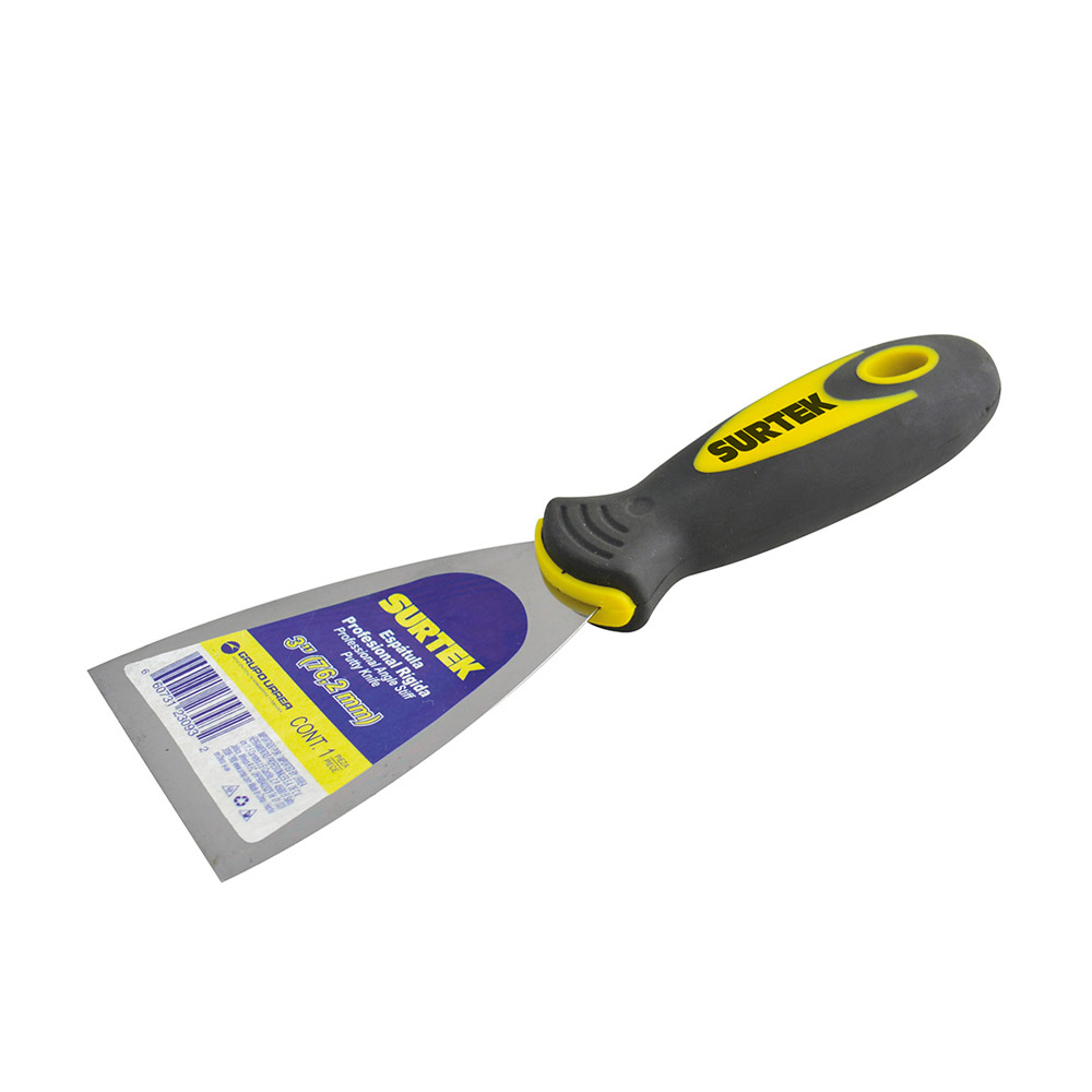 SURTEK ESPATULA 3" RIGIDA     MANGO BIMATERIAL 123023