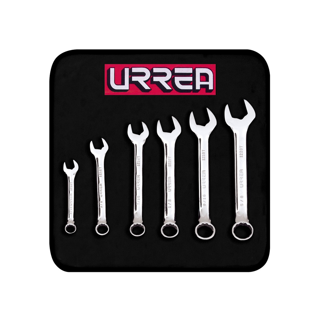 URREA JGO 6PZ LLAVES COMB STD 1200T6