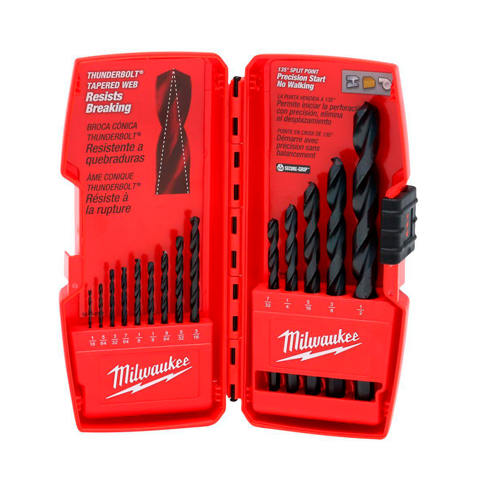 MILWAUKEE JGO BROCAS AV 14PZ  1/16"-1/2"