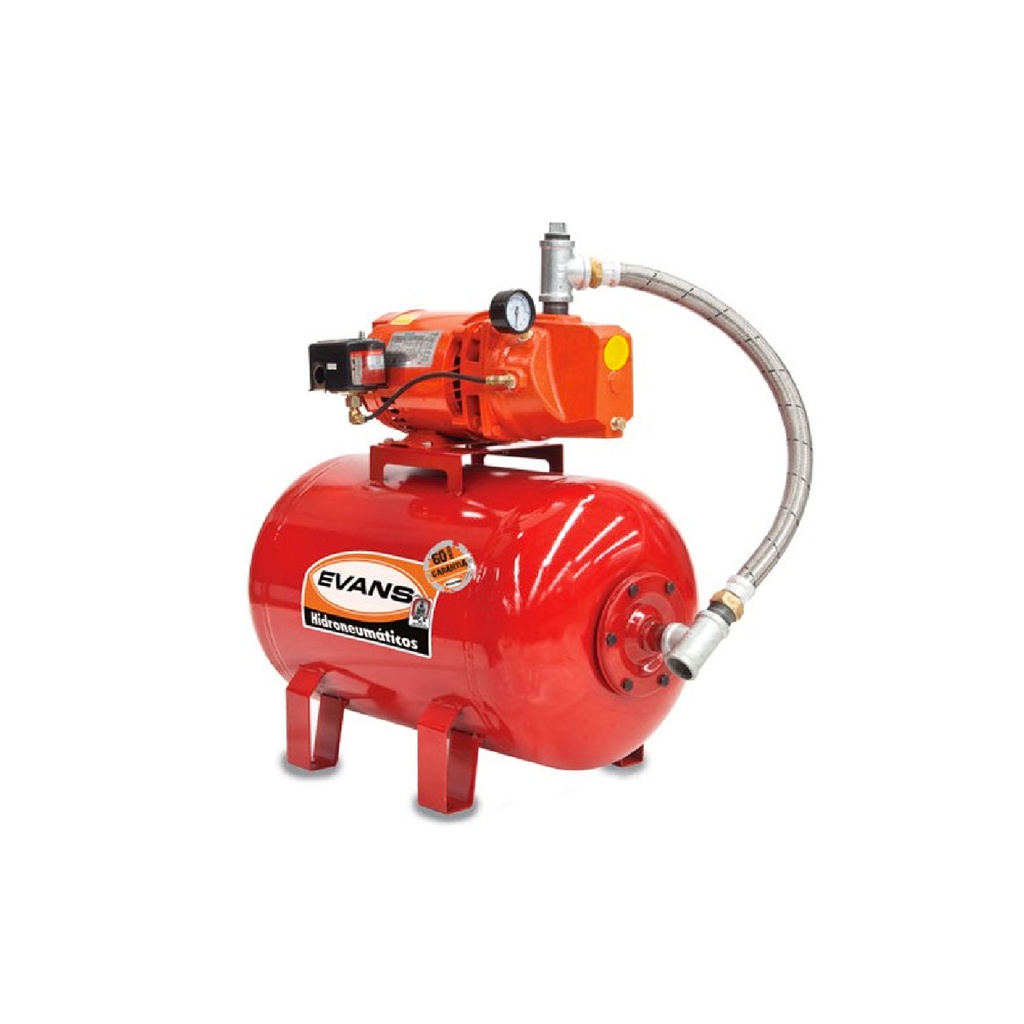 EVANS HIDRONEUMATICO EAJ050-050HE 50L  HORIZONTAL