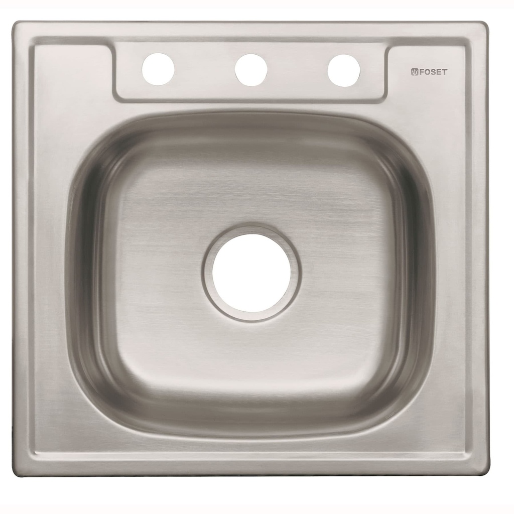 FOSET TARJA 1PILA 53X50CM     INOX EMP TA-553