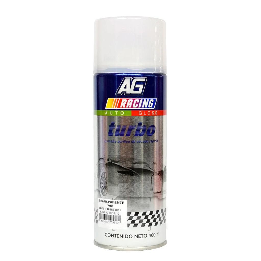 TURBO PINTURA AEROSOL TRANSPARENTE 400ML AT79805