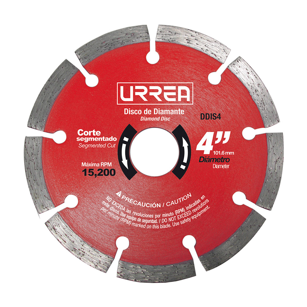 URREA DISC DIAM USO IND SEGM 4" DDIS4