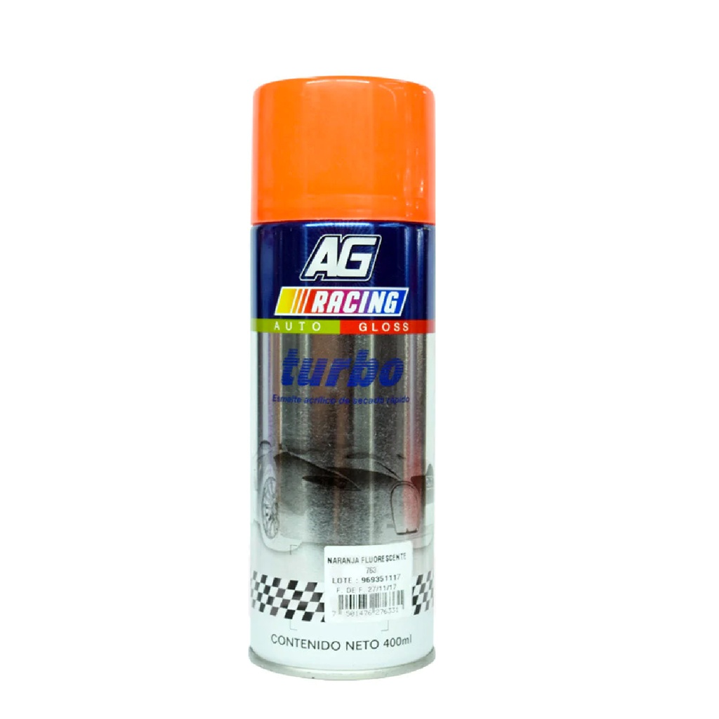 TURBO PINTURA AEROSOL NARANJA FLUOR400ML AT76305