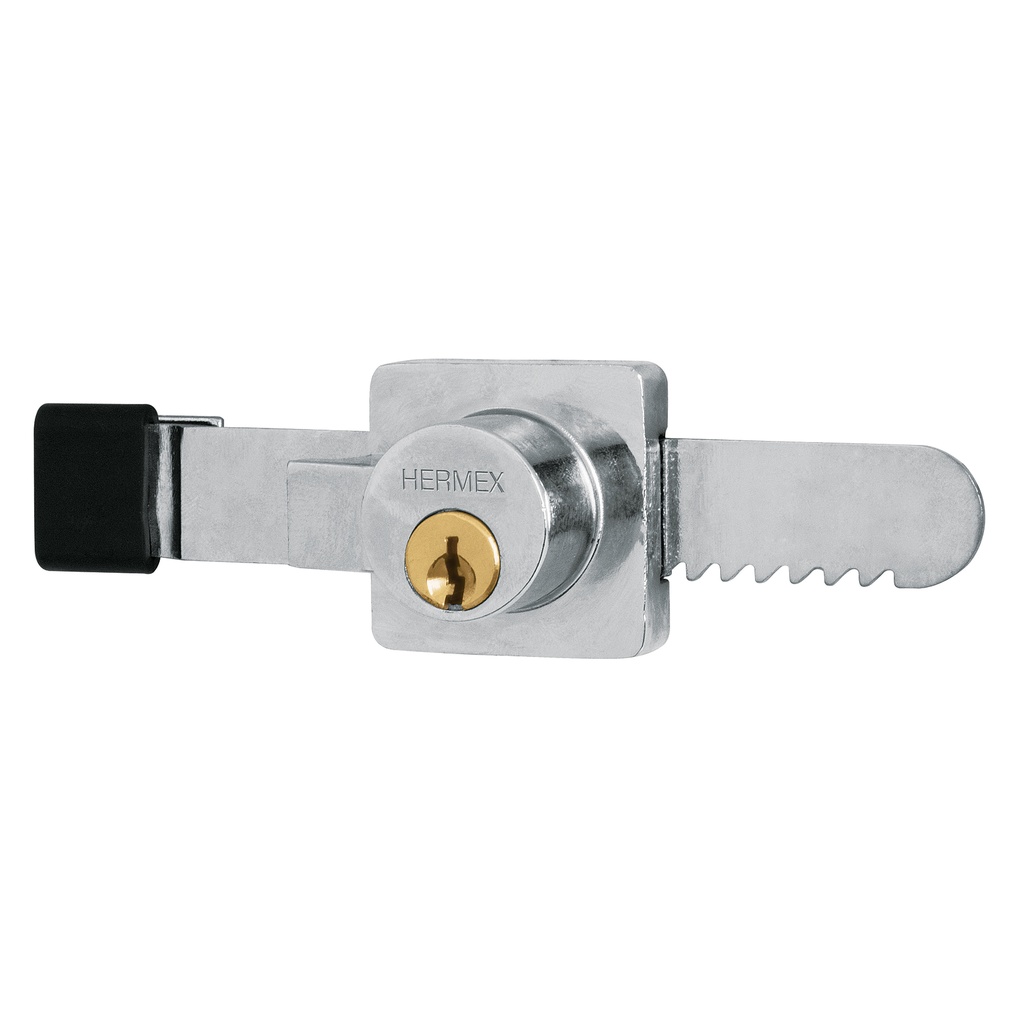 HERMEX CERRADURA VITRINA CV-10 LATON SOLIDO