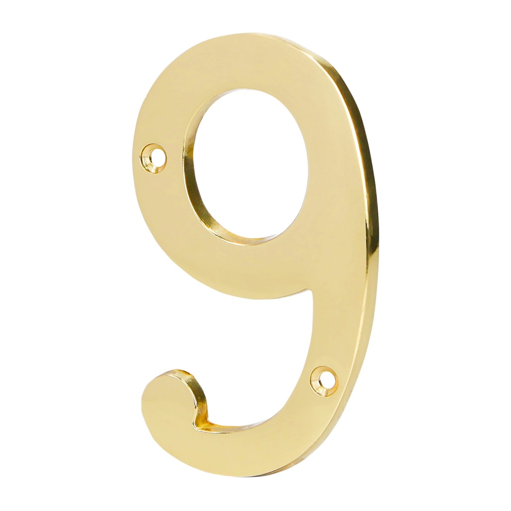 HERMEX NUMERO NUCH-9 4" NO 9 LATON SOLIDO