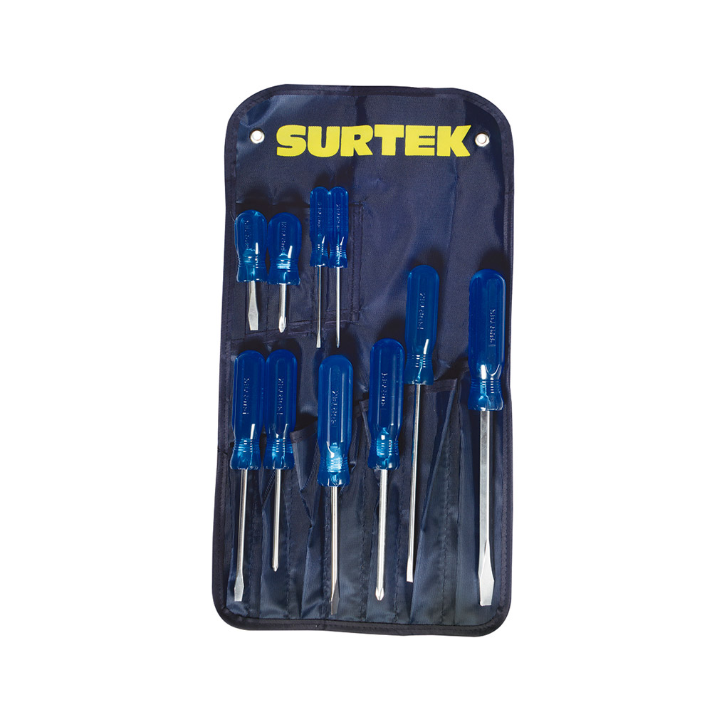 SURTEK JGO 10PZ DESTORNILLADOR S 300D02P