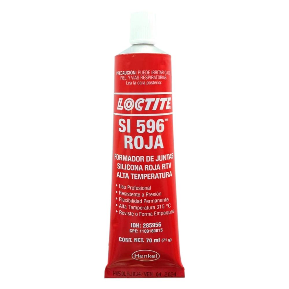 LOCTITE SILICON RTV ROJO ALTA TEMP 70ML 34206