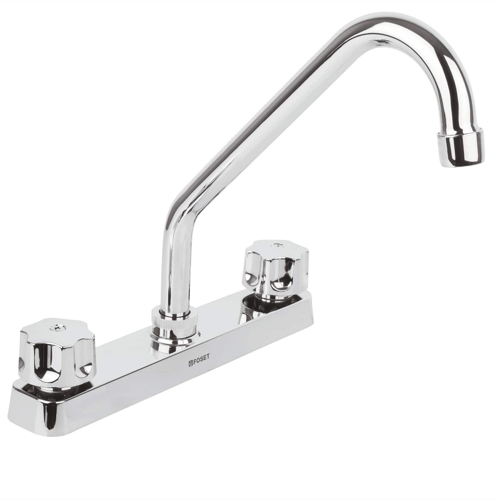 FOSET MEZCLADORA FP-318 8" PLASTICA P/FREGADERO CUELLO LARGO
