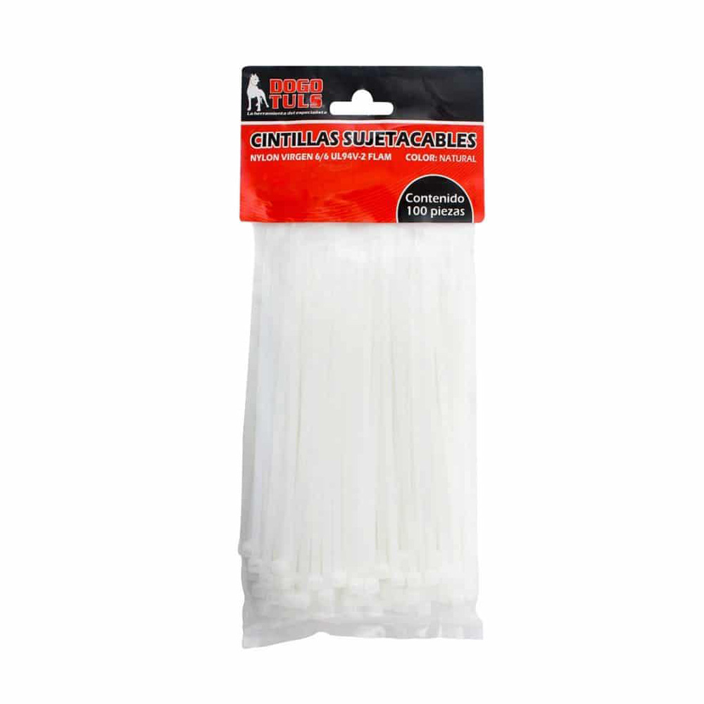 DOGOTULS CINCHO-COLLARIN      100PZ NATURAL 4.8X200MM WL8023