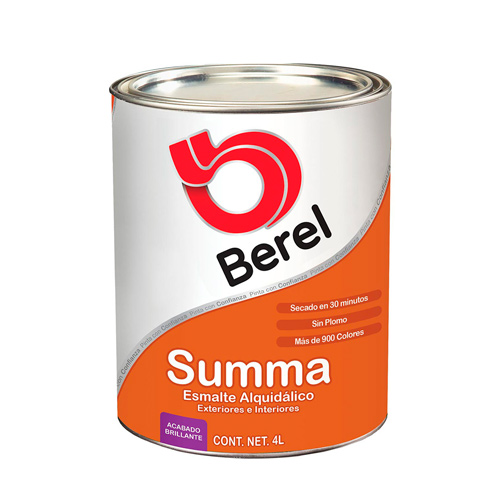 BEREL SUMMA ESMALTE BASE      PASTEL 4LT BLANCO