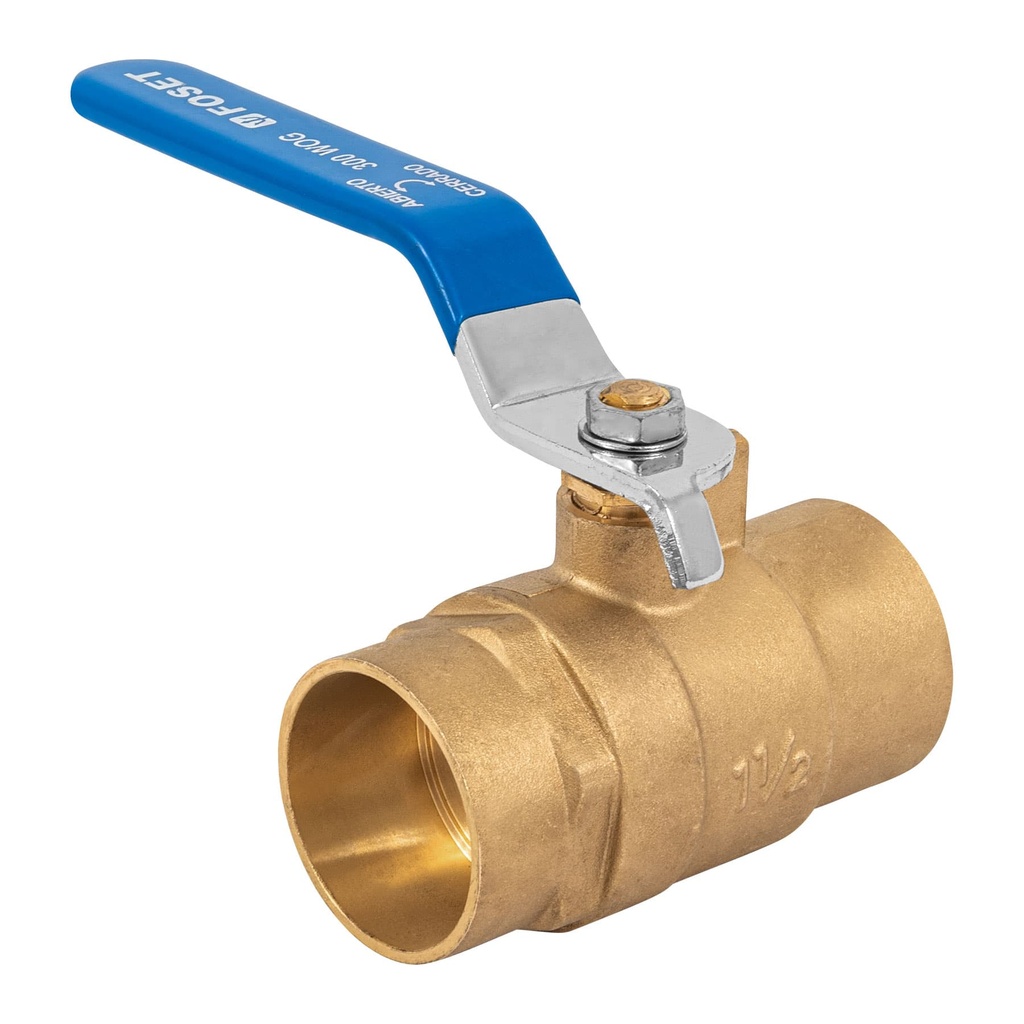 FOSET VALVULA BOLA SOLDABLE   038MM 1-1/2" LATON