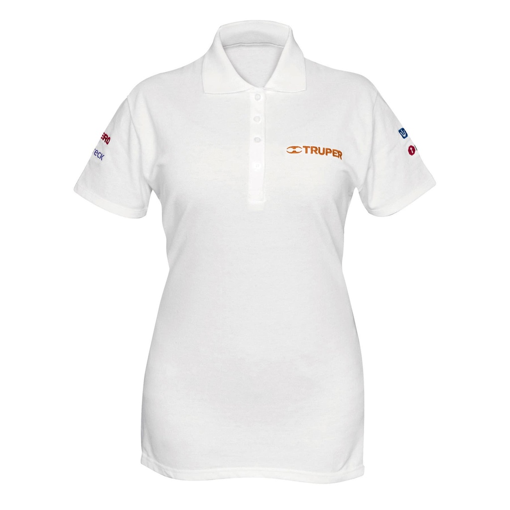 TRUPER PLAYERA POL-BD-M M TIPO POLO P/MUJER BLANCA