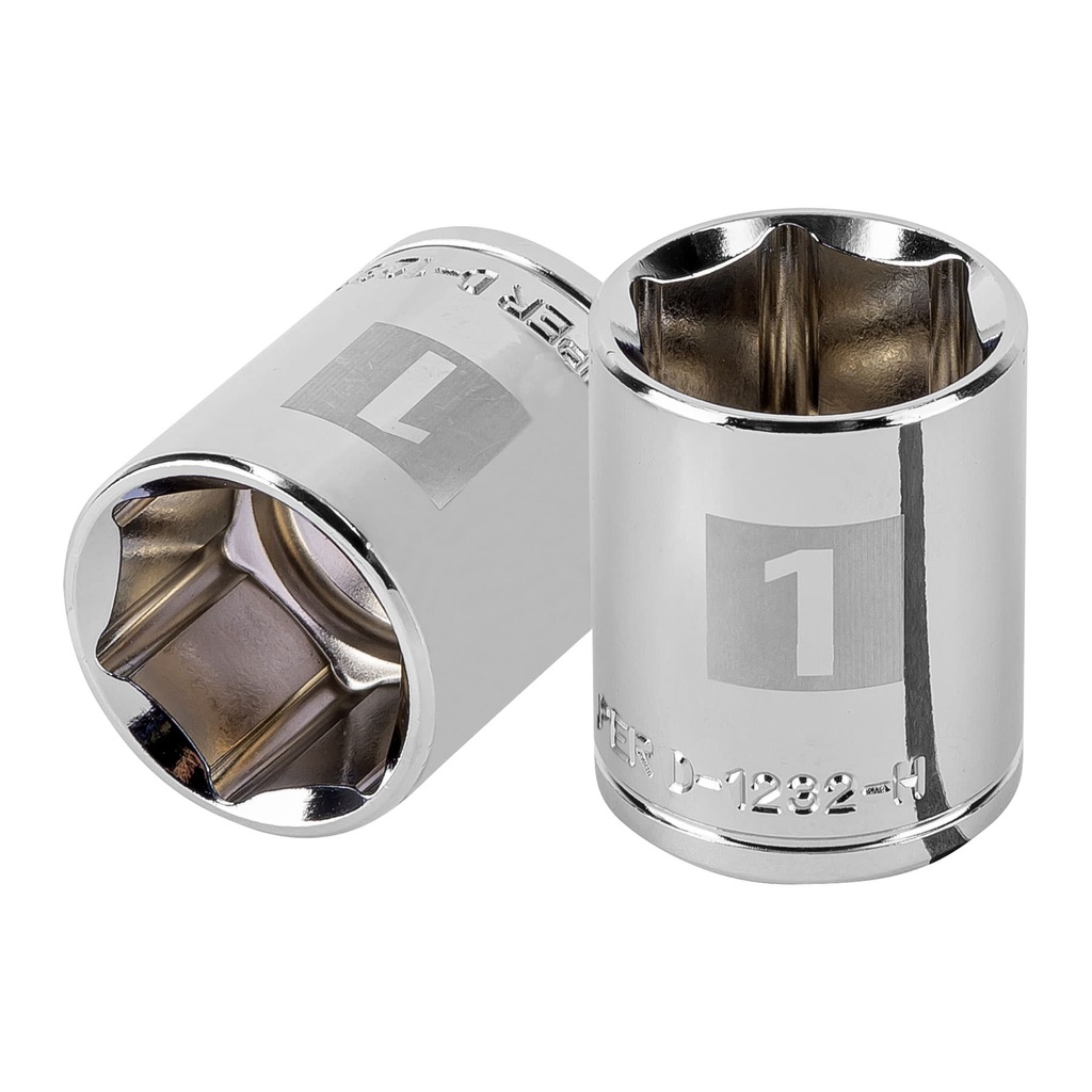 TRUPER DADO D-5432-H 1" CUADRO 1/2" 6 PUNTAS STD