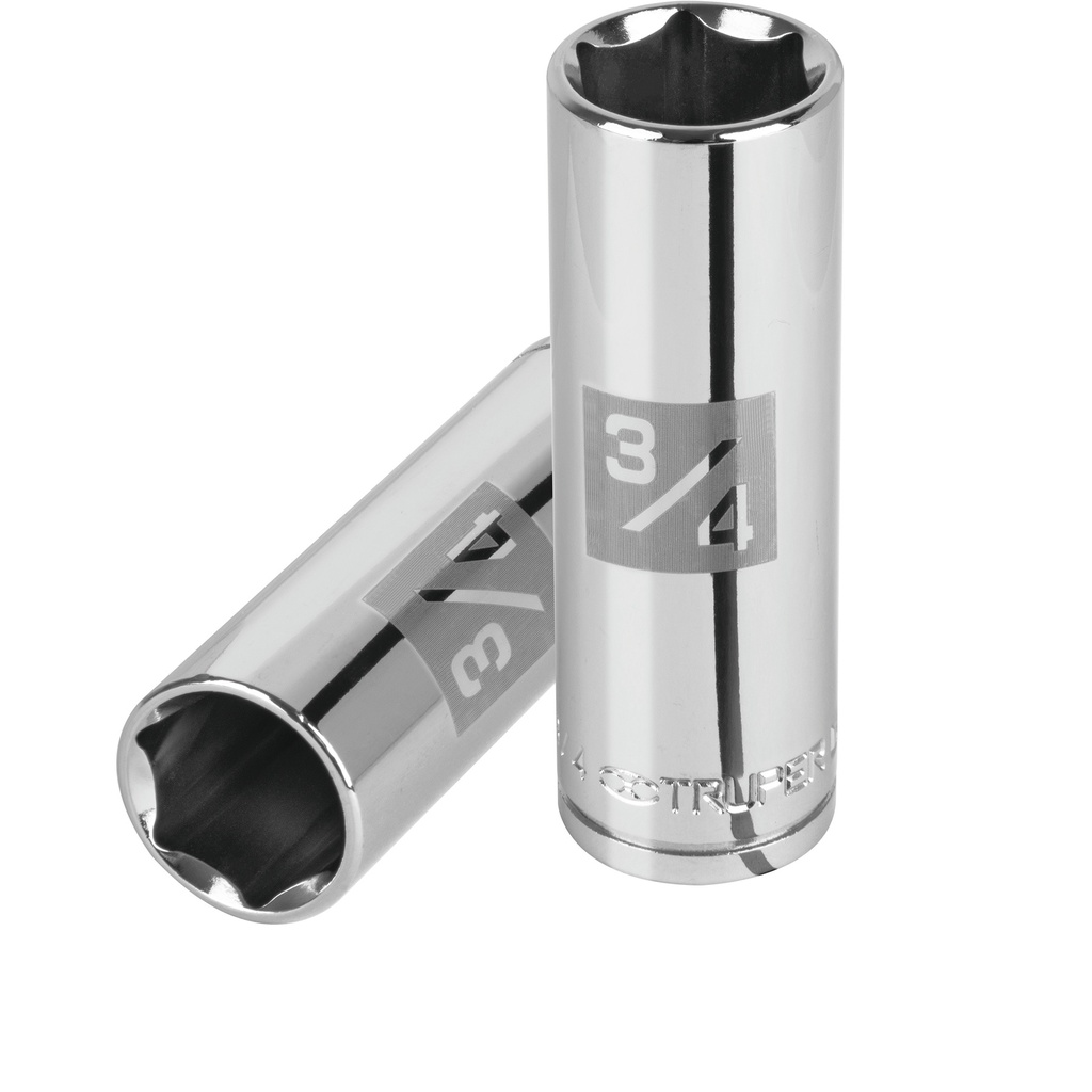 TRUPER DADO D-5324-H 3/4" CUADRO 1/2" LARGO 6 PUNTAS STD
