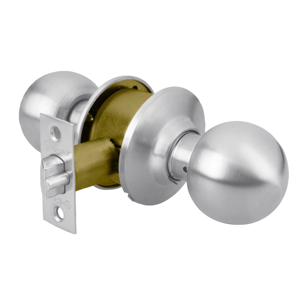 HERMEX CERRADURA CEPO-31E ESFERA ENTRADA CROMO MATE
