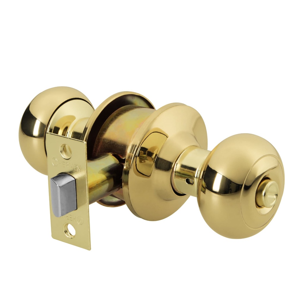 HERMEX CERRADURA CEPO-12B OVAL RECAMARA LATON BRILLANTE