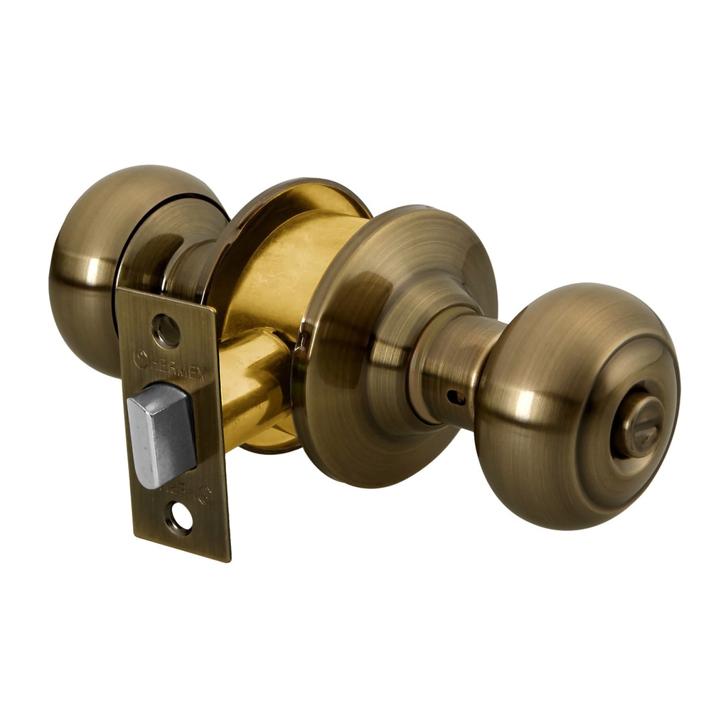 HERMEX CERRADURA CEPO-22B OVAL BANO LATON ANTIGUO