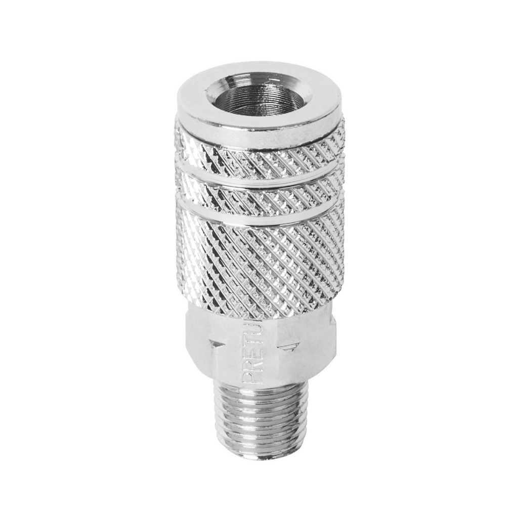PRETUL COPLE RAPIDO MACHO     1/4NPT AC CROMADO
