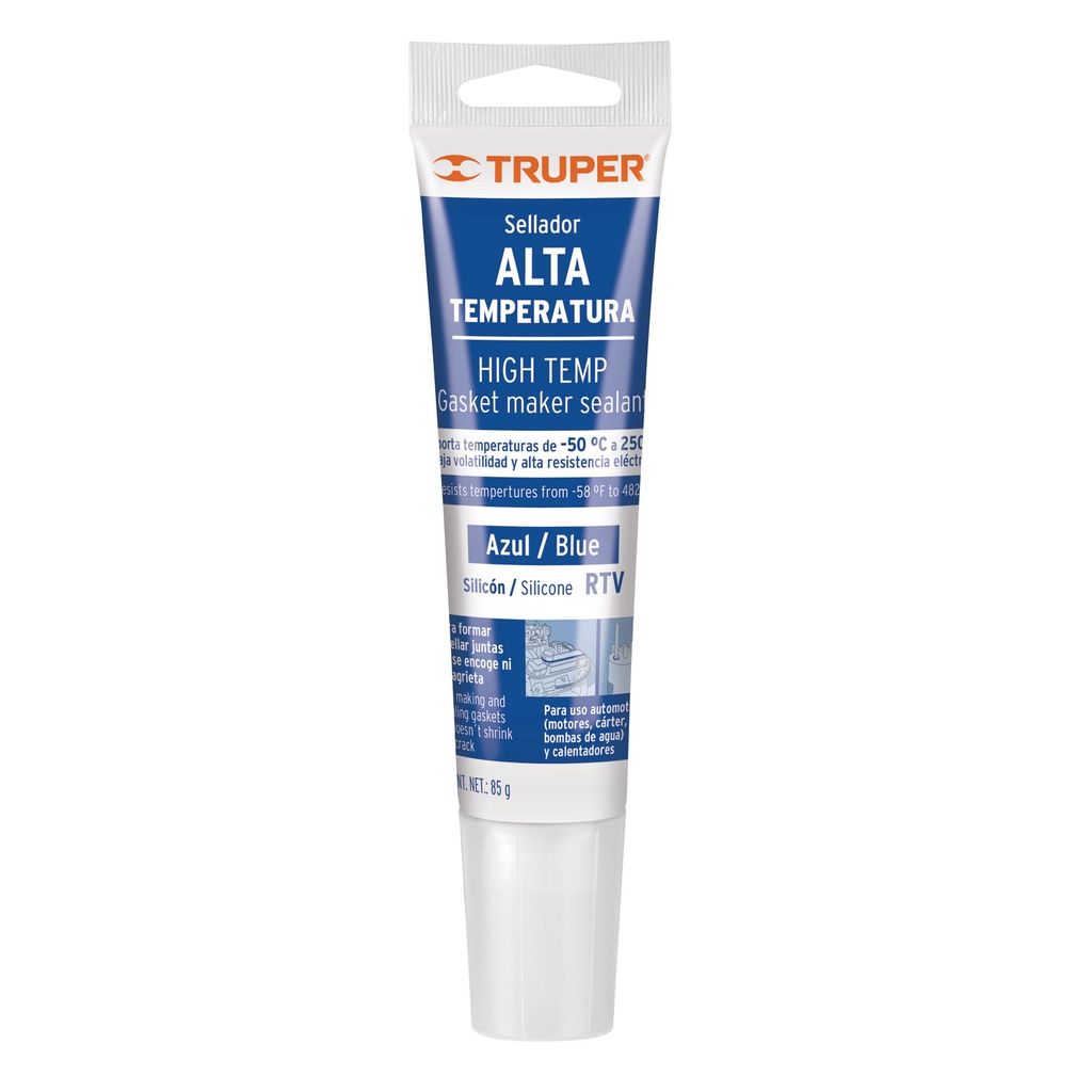 TRUPER SELLADOR DE SILICON ALTE-A 85GP/ALTA TEMP AZUL