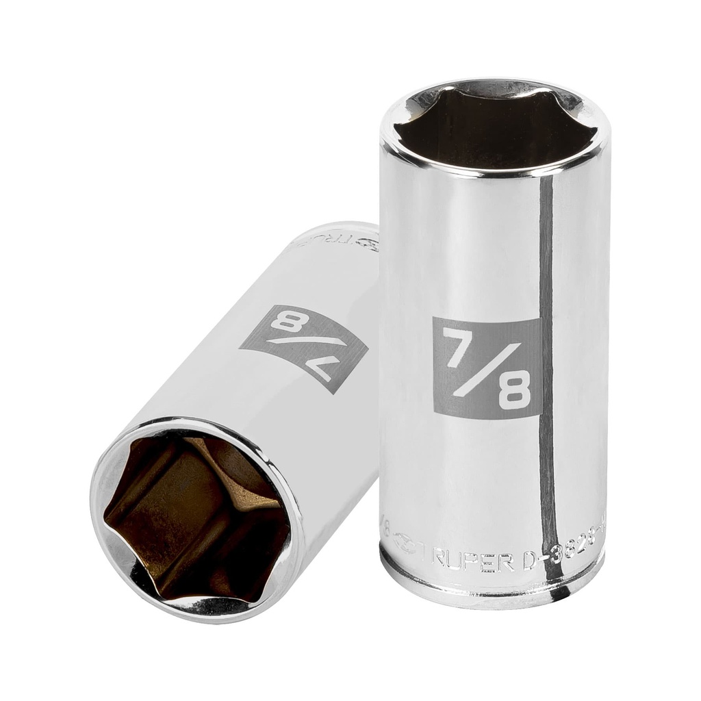 TRUPER DADO D-5028-H 7/8" CUADRO 3/8 LARGOS 6 PUNTAS STD