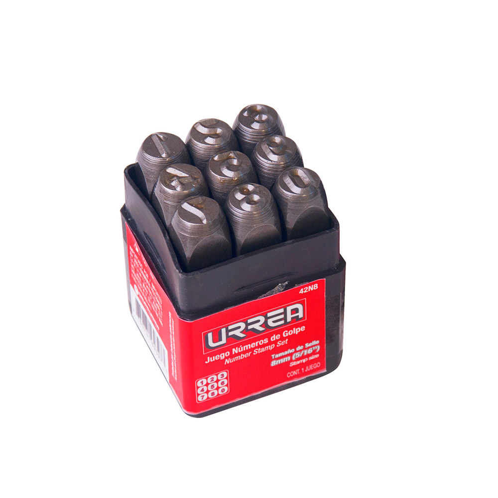 URREA JUEGO NUMEROS DE GOLPE 8MM 5/16" 42N8