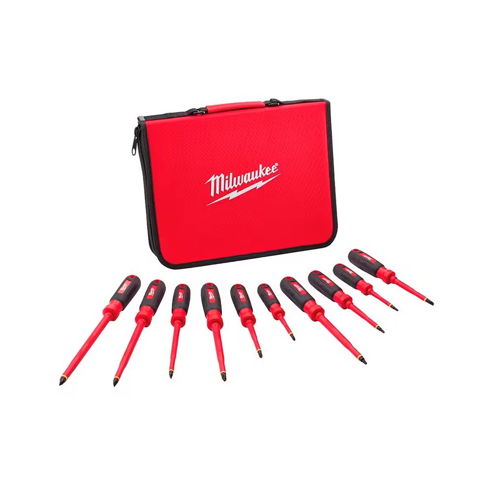 MILWAUKEE DESARMADOR INSULADO 10PZ 1000V48-22-2210