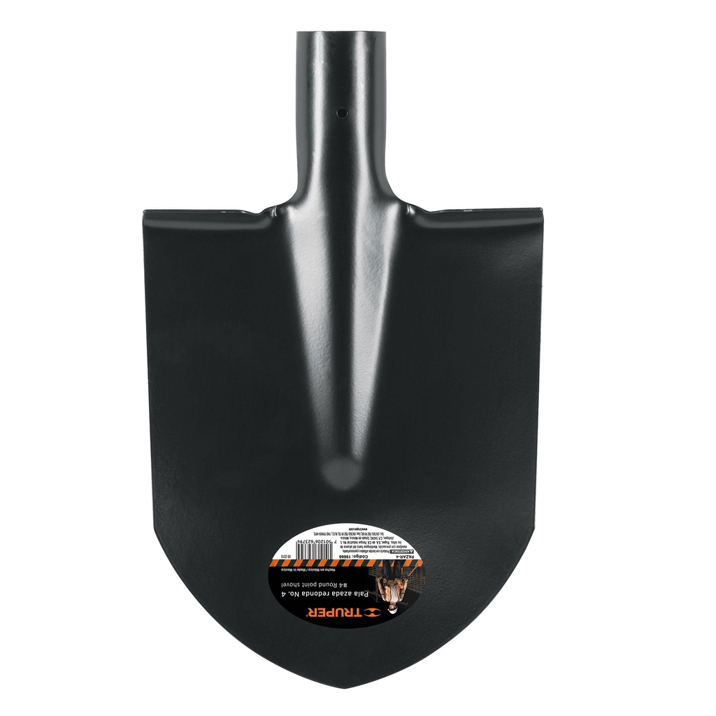 TRUPER PALA AZADA REDONDA 4"  S/MGO PAZAR-4
