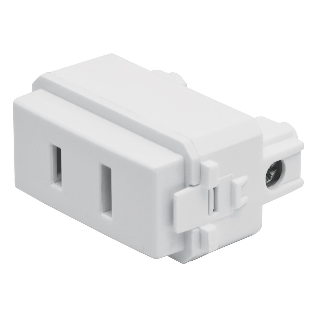 VOLTECH CONTACTO DOBLE ATERRIZADO BLANCO