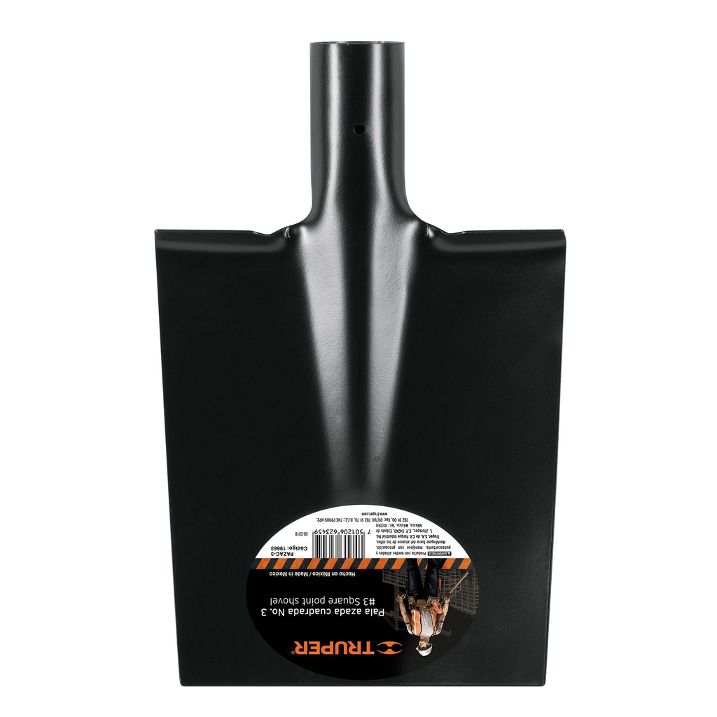 TRUPER PALA AZADA CUADRADA    3" S/MGO PAZAC-3