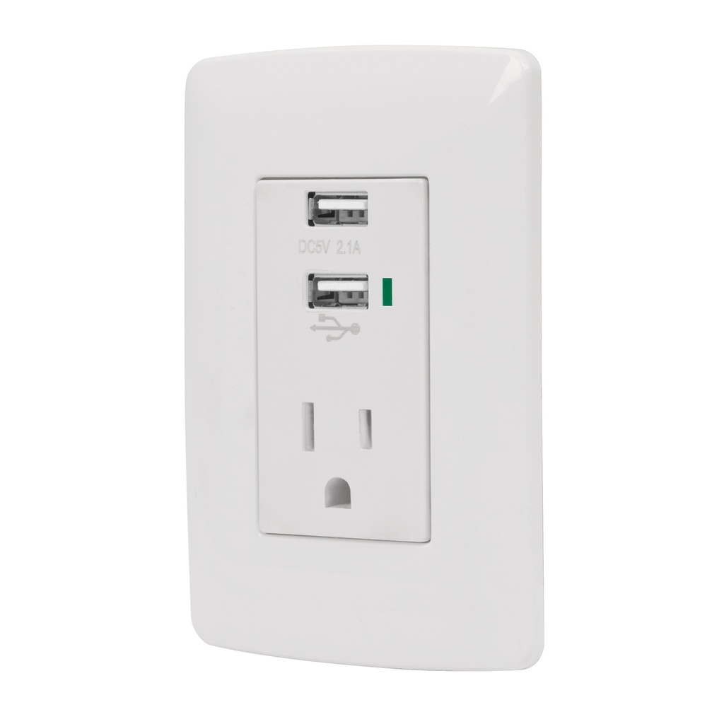 VOLTECH CONTACTO COUSB-IB VOLTECH 2 POLOS 2 PTOS USB TIERRA