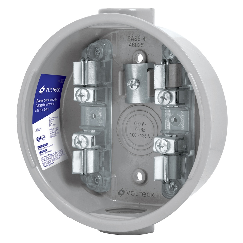 VOLTECH BASE P/MEDIDOR BASE-4 VOLTECHWATTHORIMETRO