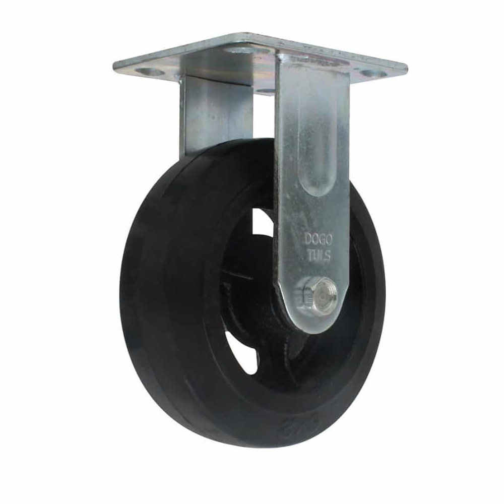 RODAJA FIJA DE HULE 6"