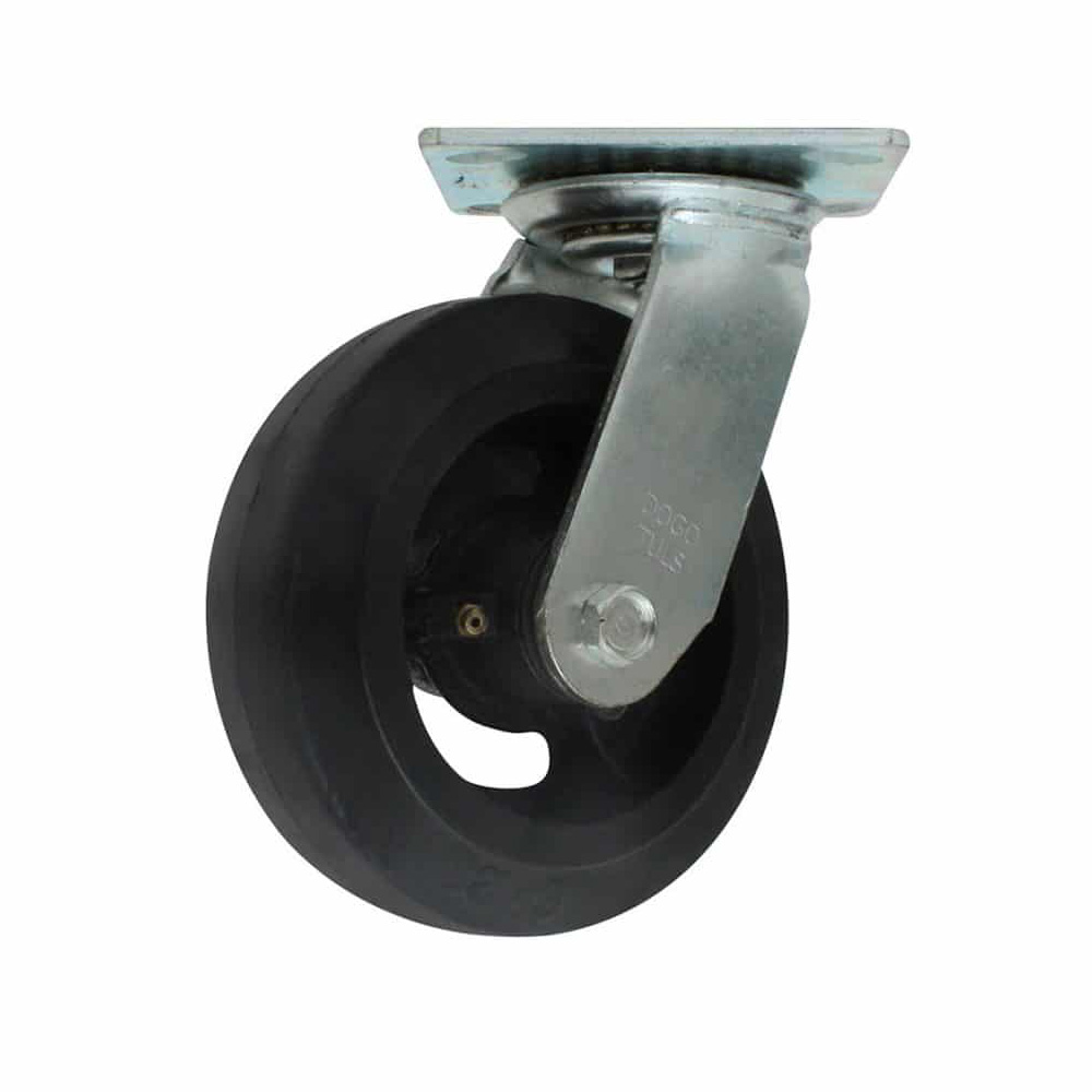 RODAJA GIRATORIA DE HULE 6"