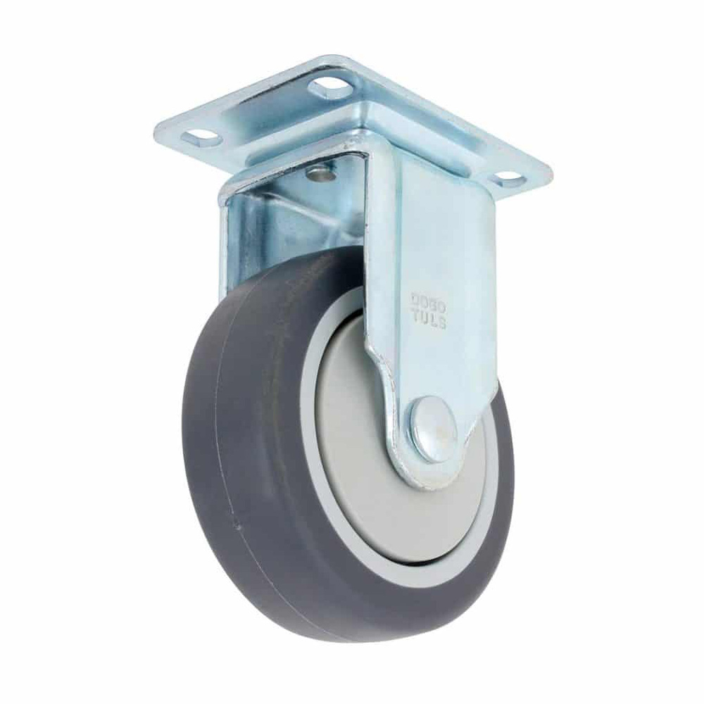 RODAJA FIJA 4" POLIPROP. Y    RDA TERMOPLASTICO GRIS