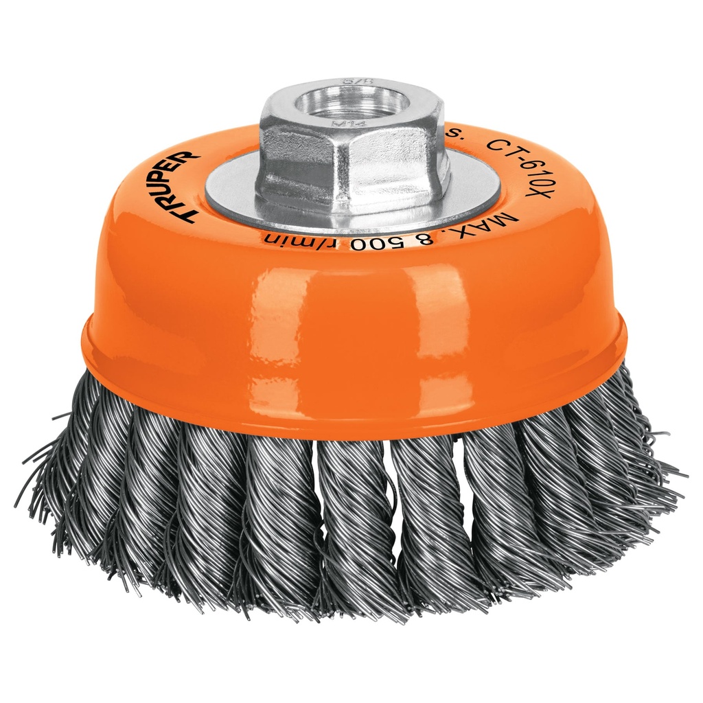 TRUPER CARDA CT-610X 4" 5/8-11COPA ALAMBRE TRENZADO GRUE