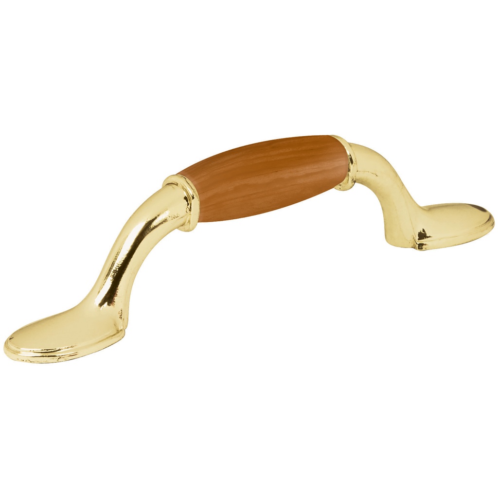 HERMEX JALADERA JAL-0621 7.6CM C/INSERTO TIPO MADERA