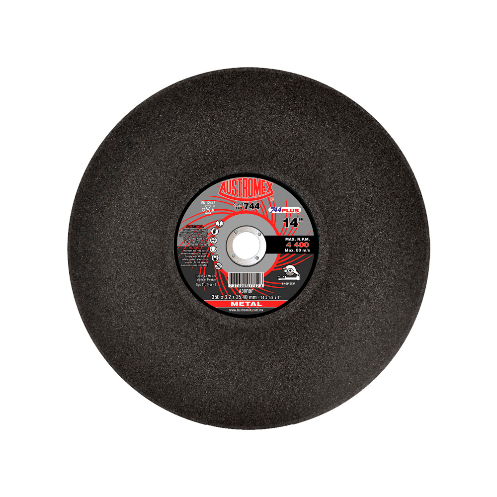 AUSTROMEX DISCO CORTE METAL PLANO 14X1/8X1" 744