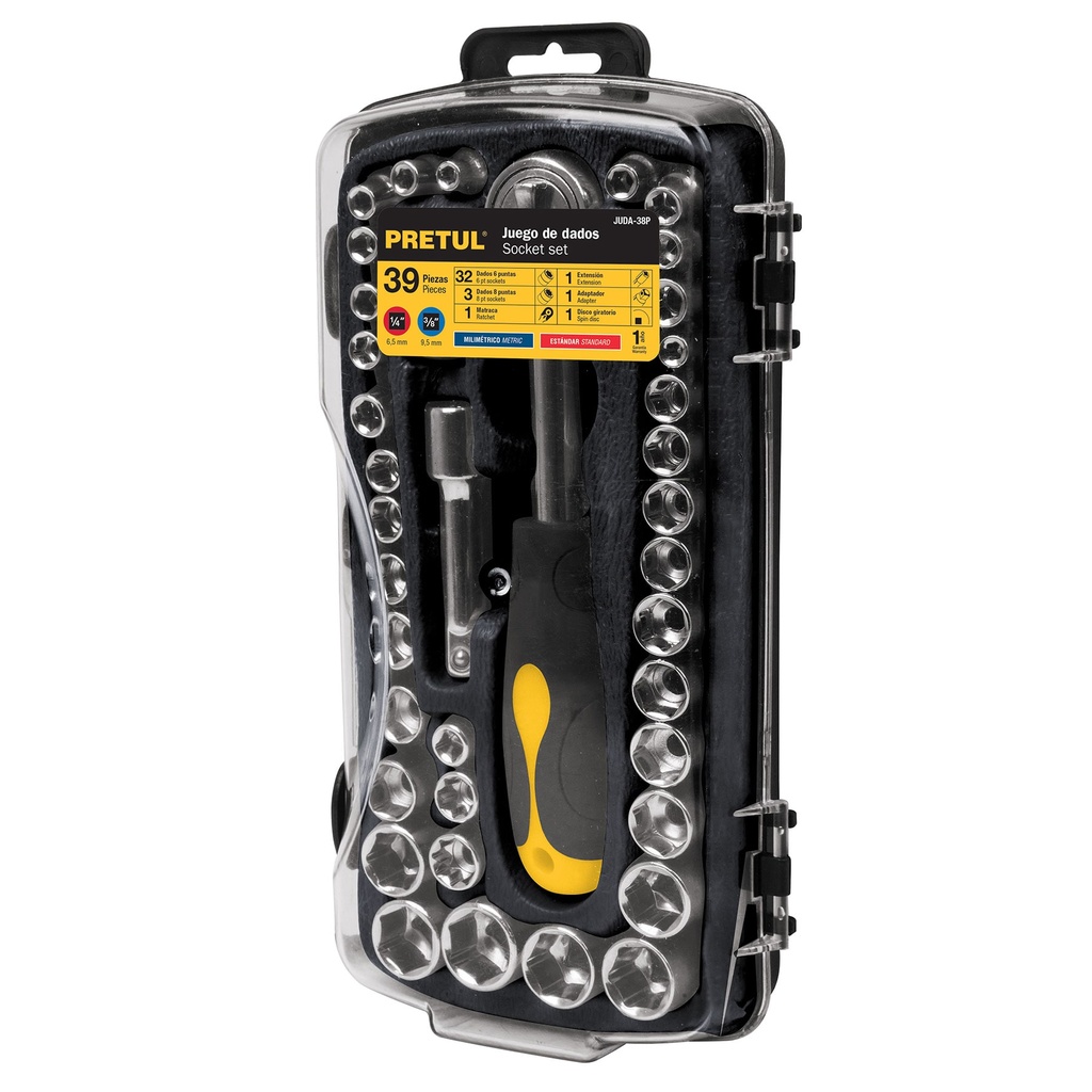 PRETUL JGO AUTOCLE 39PZ       STD-MM HTA P/MECANICO