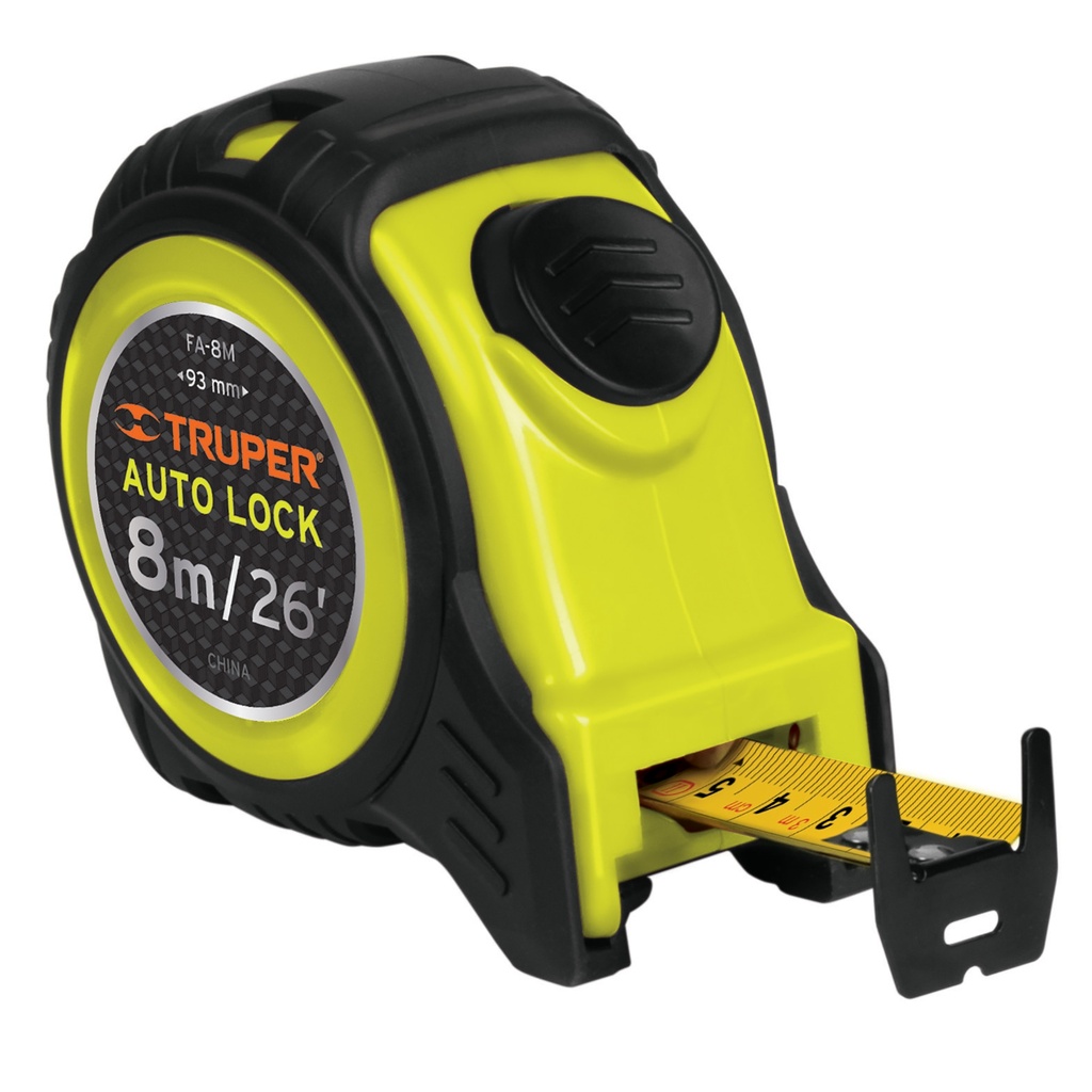 TRUPER FLEXOMETRO FA-8M 8M 1 16016 AUTO LOCK 10749