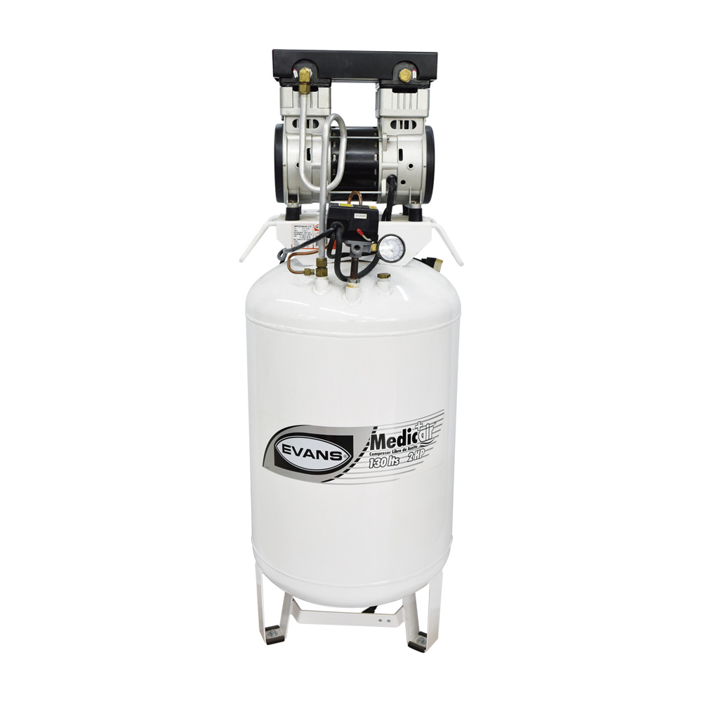 EVANS COMPRESOR EL100E200-130MV / 2HP 130L VERT P/DENTISTA M