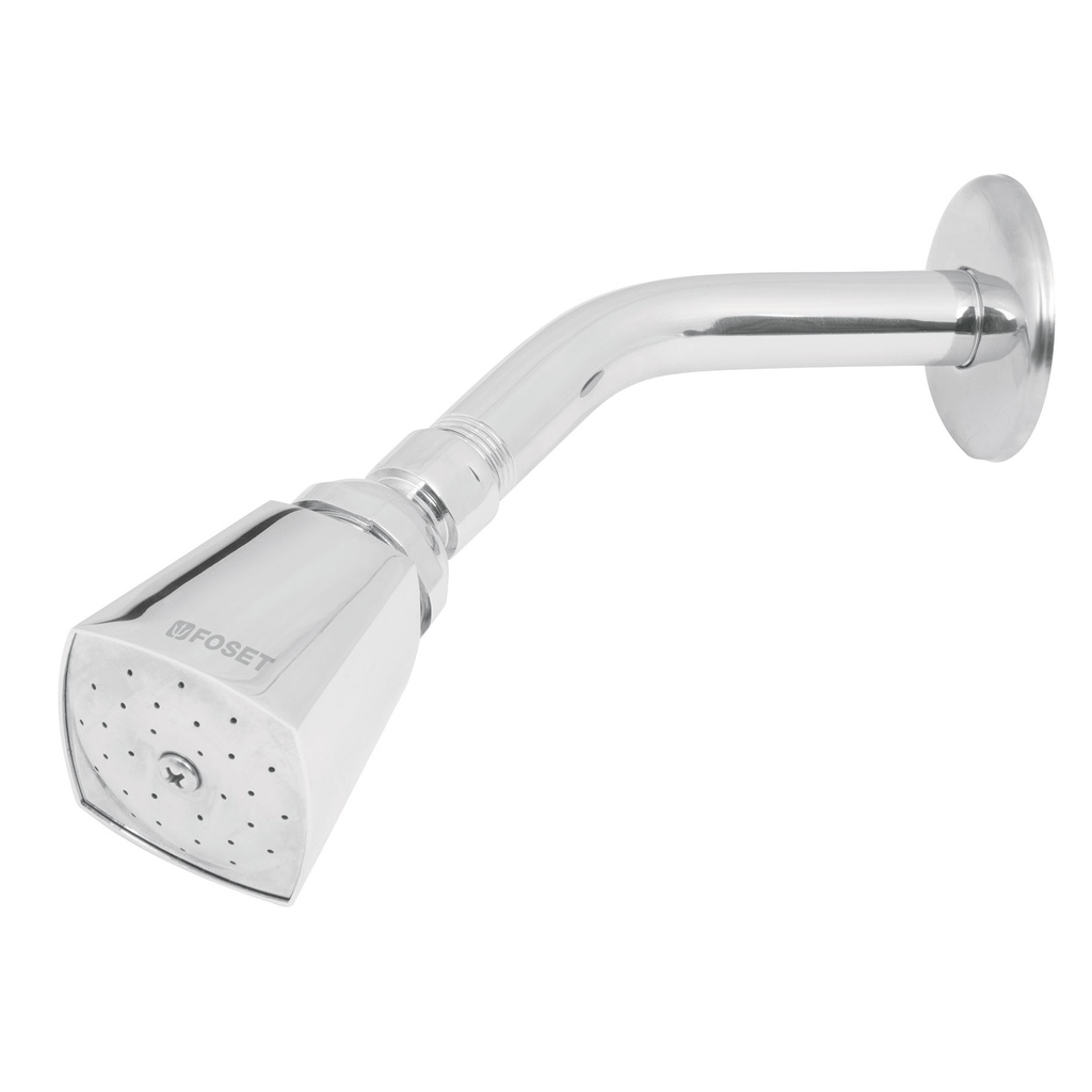 FOSET REGADERA R-501 2" CUADRADA C/BRAZO Y CHAPETON